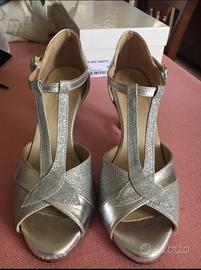 Scarpe da ballo 39 argento