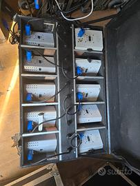 fari a batteria rgbwa+uv wireless e telecomandi