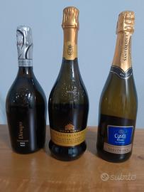 2 bottiglie di prosecco e 1 spumante in omaggio