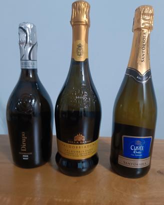 2 bottiglie di prosecco e 1 spumante in omaggio