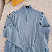 Maglione uomo Navigare chiusura mezza zip.