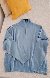 Maglione uomo Navigare chiusura mezza zip.