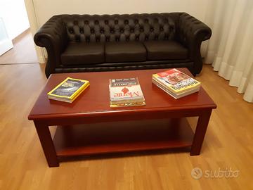 Tavolino basso per sala d'attesa in legno