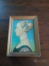 quadro vintage - cornice dorata