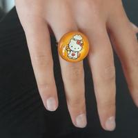 Anello vintage orig.Hello Kitty Cuoca grembiule ca