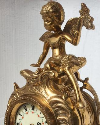 Orologio Antico Dorato Antiquariato Arte Arredamen