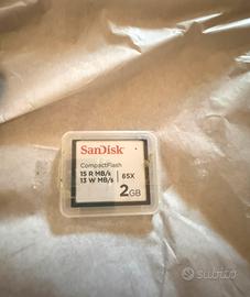 Sandisk compact flash *2Gb 15 R 13 W
