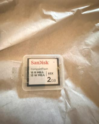 Sandisk compact flash *2Gb 15 R 13 W