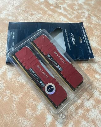 Crucial Ballistix DDR4 16GB (2X8Gb) 3200Mhz RGB