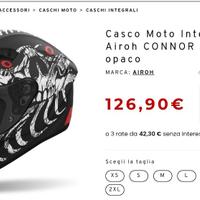 casco integrale Airoh Nero opaco L