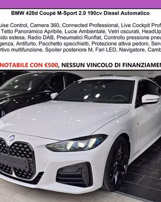 BMW Serie 4 C.19" M-Sport PRO Tetto Navi PDC NEW 
