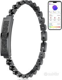 Smart Bracciale LIGE 2025 Nero Acciaio