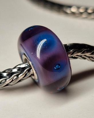 "Bolle viola" bead in vetro Trollbeads