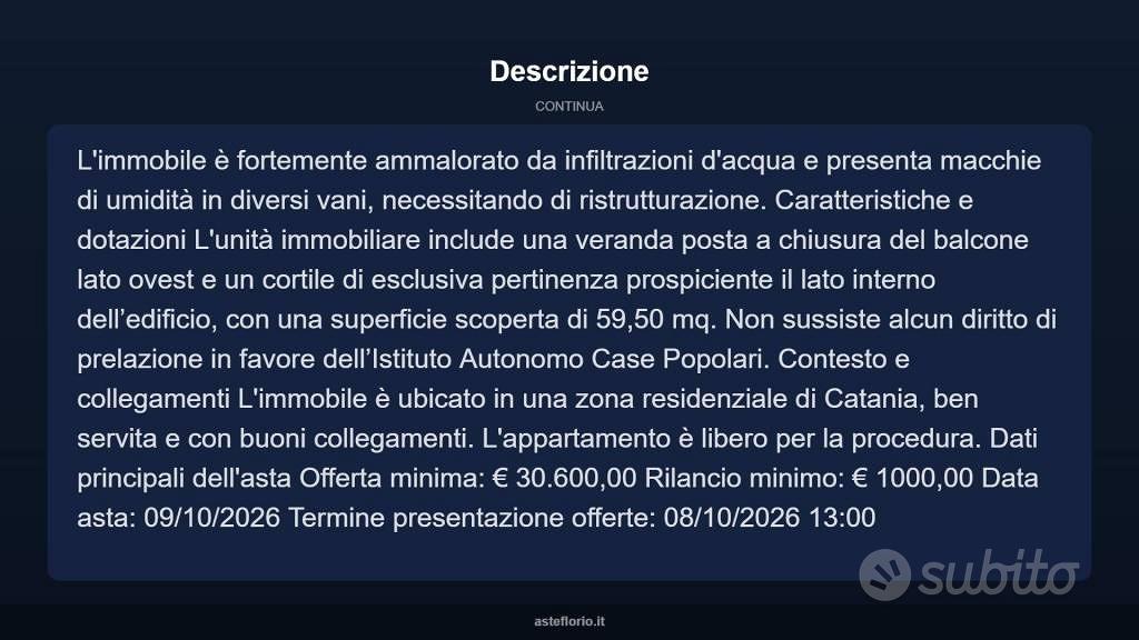 Appartamento – Catania, Canalicchio, Picanello-Ognina-Barriera-Canalicchio - Altro