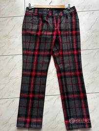 Pantaloni tartan di lana