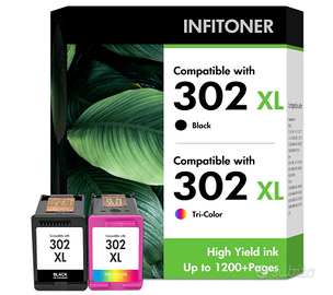Cartucce compatibili HP 302 XL (nero + colore) Inf