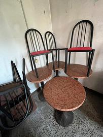 4 Tavoli in marmo e 10 sedie