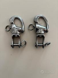 2 ganci a scocco con girella
