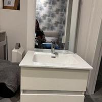 Mobile bagno cm 60 con lavabo KORA bianco