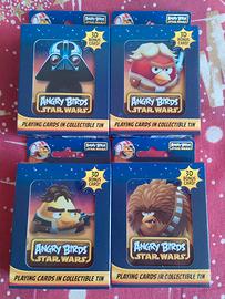Carte poker Angry Birds Star Wars scatola latta