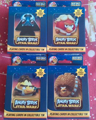 Carte poker Angry Birds Star Wars scatola latta