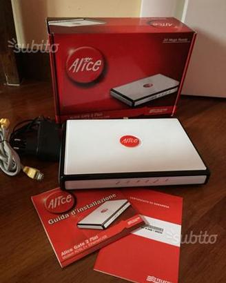 Modem Telecom ADSL 20 mega Alice Gate 2 Plus