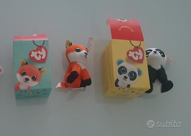 Peluche ty volpe e panda