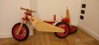 BALANCE BIKE TRIKEBIKE Legno