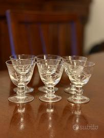 Set 6 bicchierini calici da amaro/liquore vintage