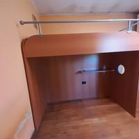 letto sopraelevato 1 piazza