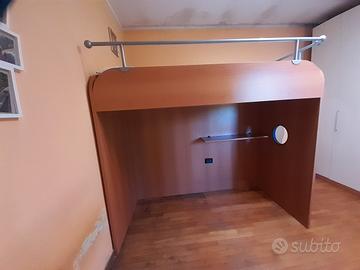 letto sopraelevato 1 piazza