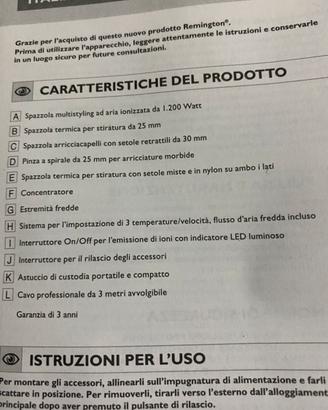 Spazzola ad aria per capelli