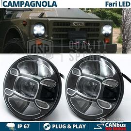 FARI LED Anteriori Per FIAT CAMPAGNOLA Bianco Puro