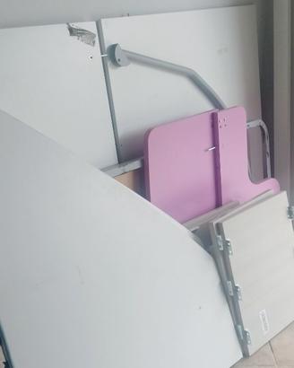 Letto a soppalco +scaletta contenitore
