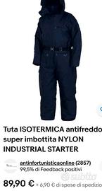 tuta isotermica taglia L