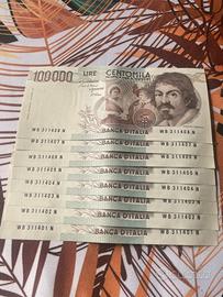100000 lire caravaggio finali consecutivi