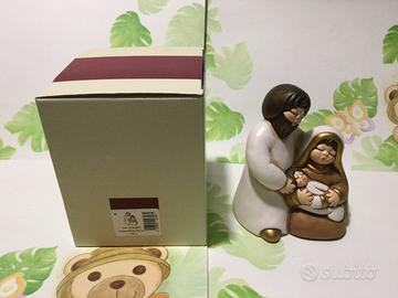 Thun Presepe Sacra Famiglia Bianco Natur Vintage