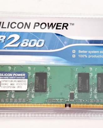 RAM MEMORIA Silicon Power DDR2 800 1GB nuova