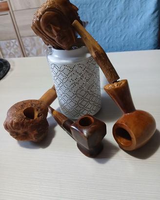 Pipe in radica di erica da collezione