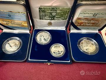 Italia flora e fauna lire 1000+500+200+500 FS Arg