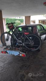 portabiciclette da gancio traino - ribaltabile