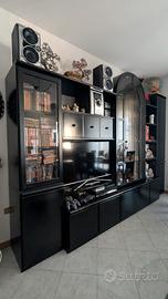 Armadio TV per soggiorno con vetrina