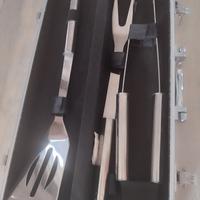 set per barbecue in acciaio inox 