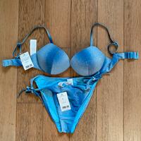 Bikini Calzedonia azzurro glitterato