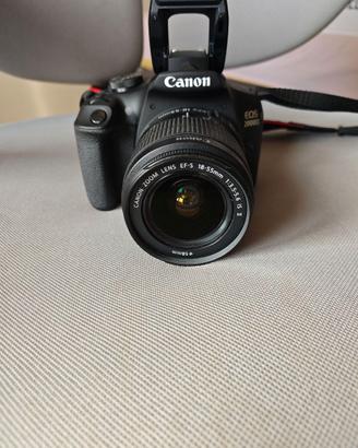 Canon eos 2000d + doppia batteria e treppiede