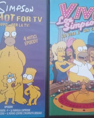 4 Videocassette The Simpson Vintage anni 90
