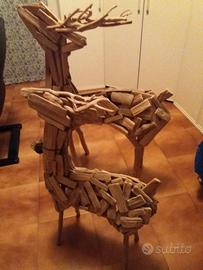 2 renne in legno