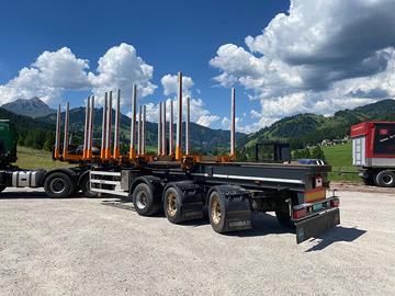 Semirimorchio trasporto tronchi Gsodam allungabile