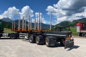 Semirimorchio trasporto tronchi Gsodam allungabile