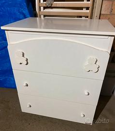 Mobile fasciatoio con vaschetta Erbesi